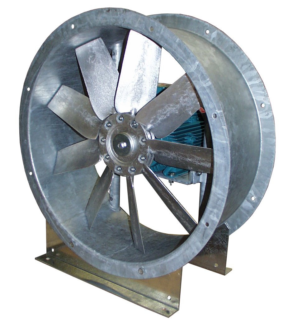 Ventilateur axial pour intégration en gaine, virole courte HCC ou longue HCL avec brides de raccorde...